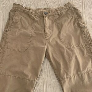 Patagonia 100% organic cotton Double Knee Riveted Work Pants, size 34x32